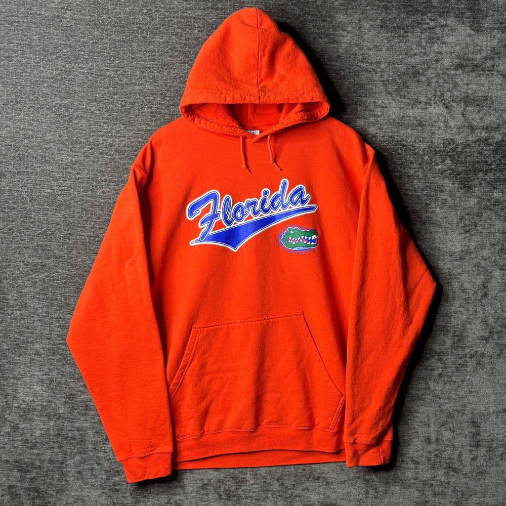 Florida Gators Orange Hoodie Mens Large NCAA Football Pullover Sweatshirt